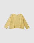 Gingham simple wide blouse / Pre-order