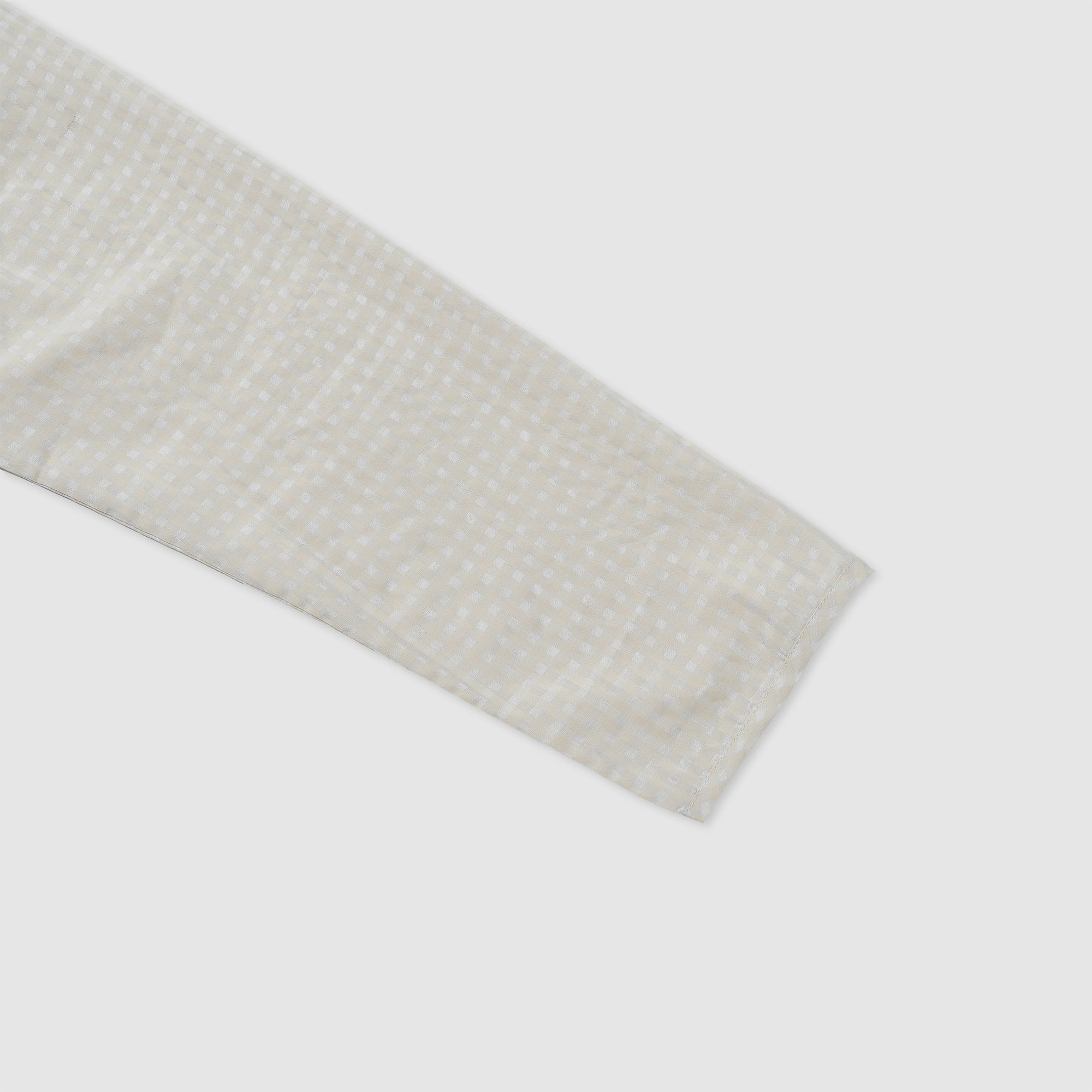 Gingham simple wide blouse / Pre-order