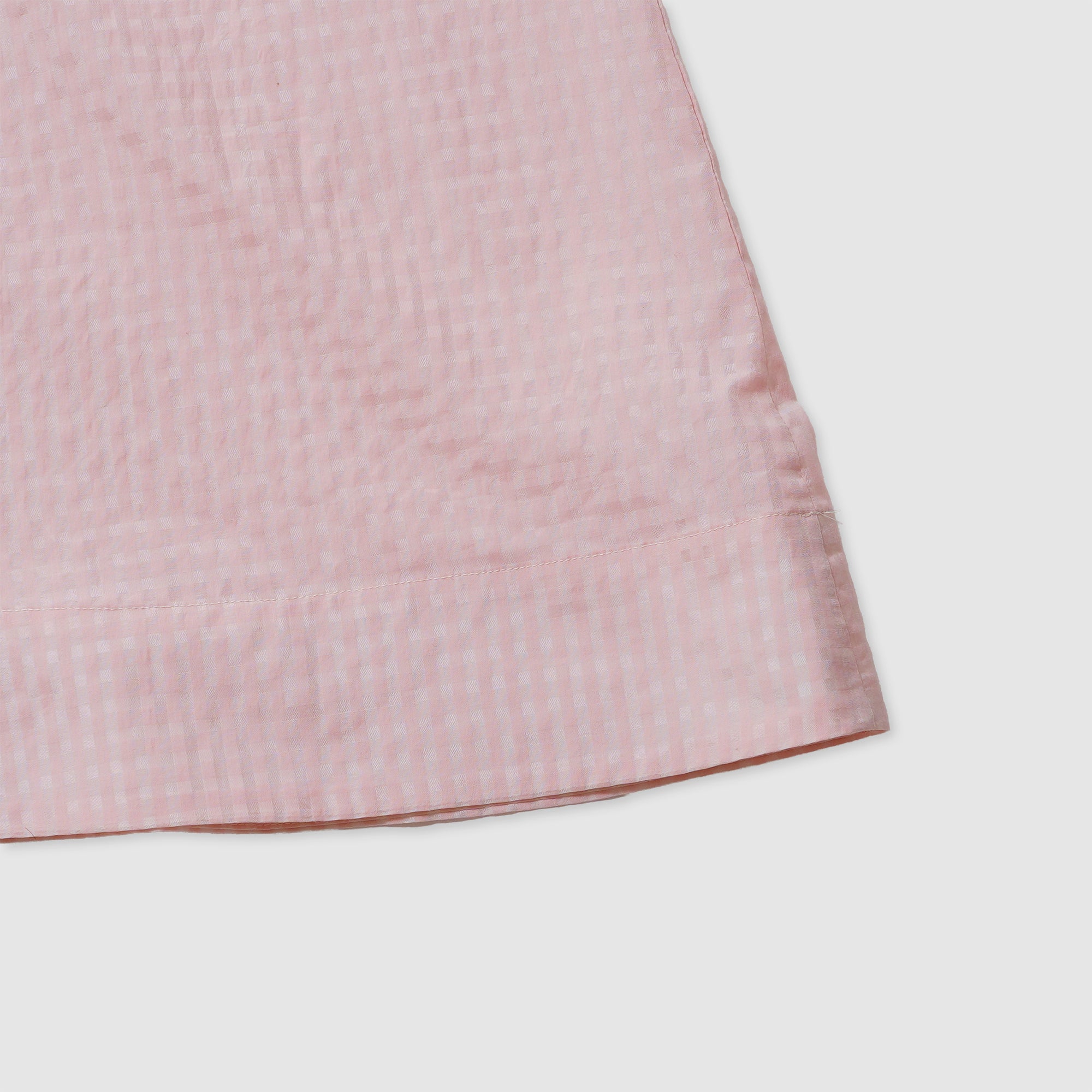 Gingham boat neck onepiece / Pre-order