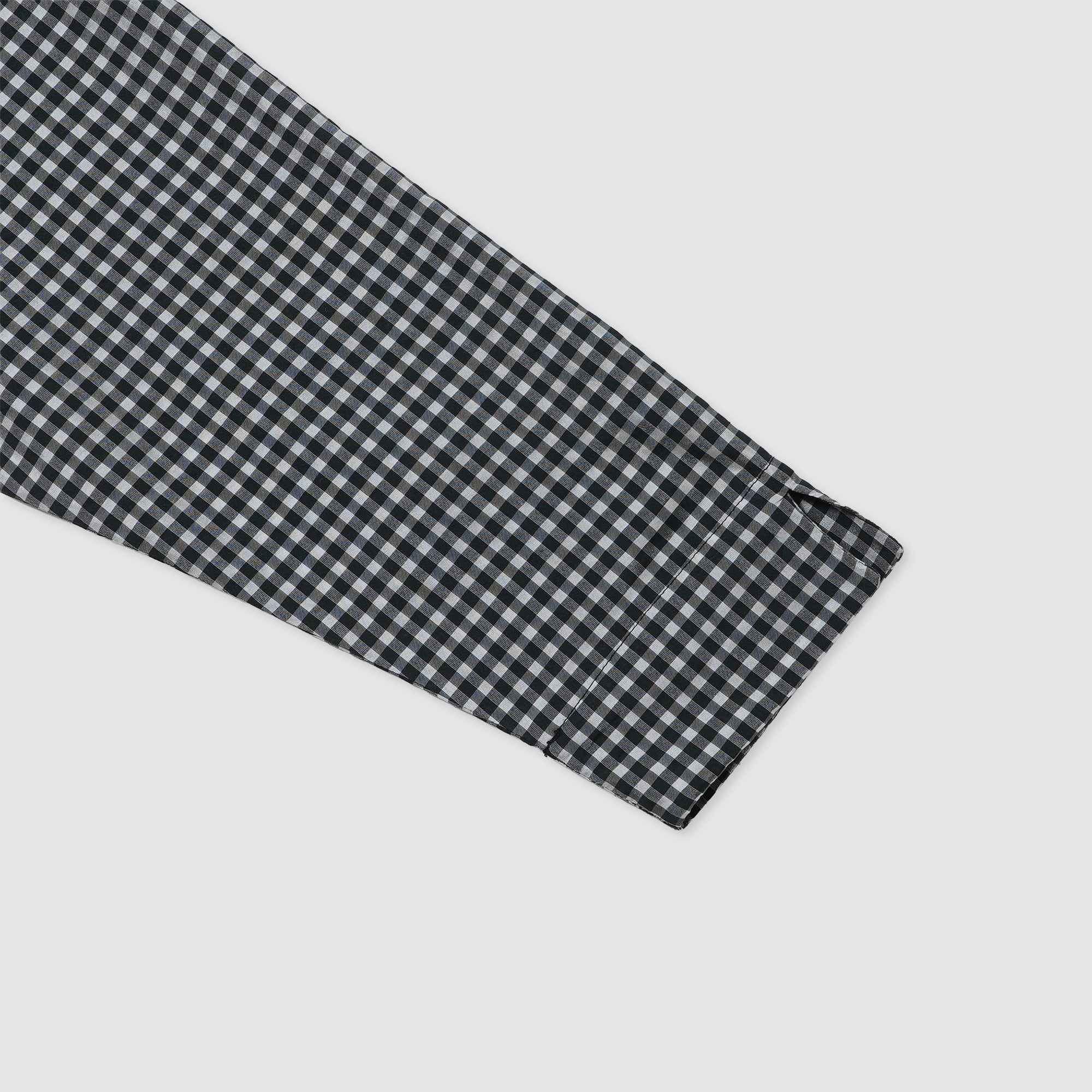 Gingham boat neck onepiece / Pre-order