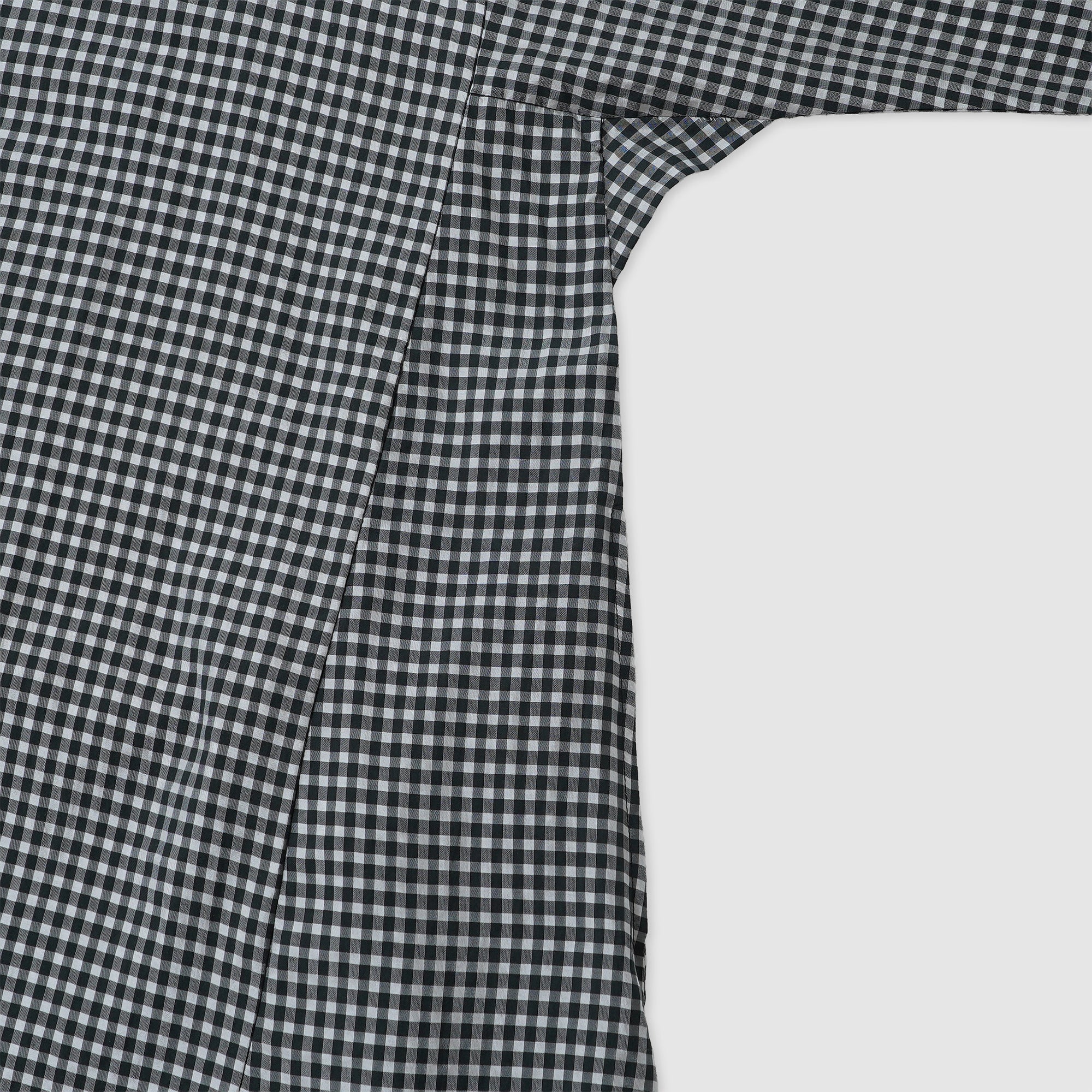 Gingham boat neck onepiece / Pre-order