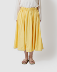 Gingham super gather skirt / Pre-order