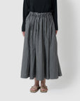 Gingham super gather skirt / Pre-order