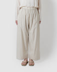 Gingham wide pants / Pre-order