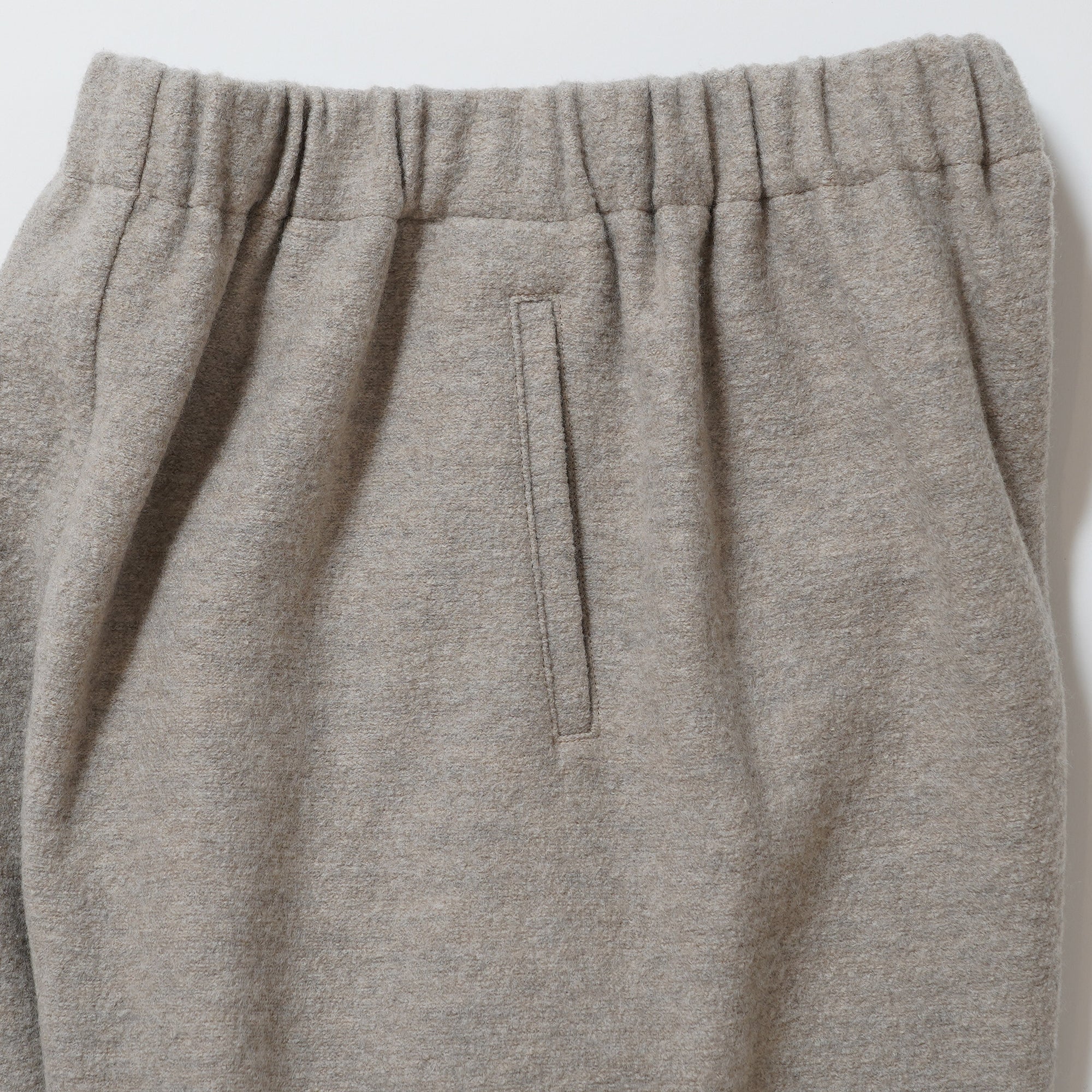 Felted wool wide pants