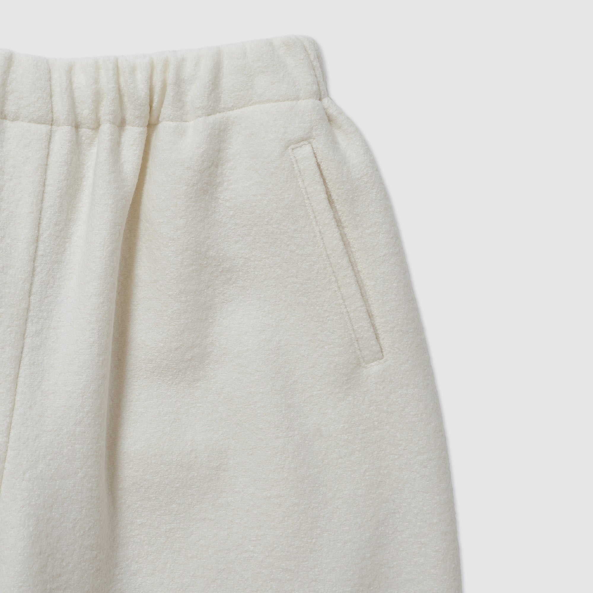 Felted wool wide pants