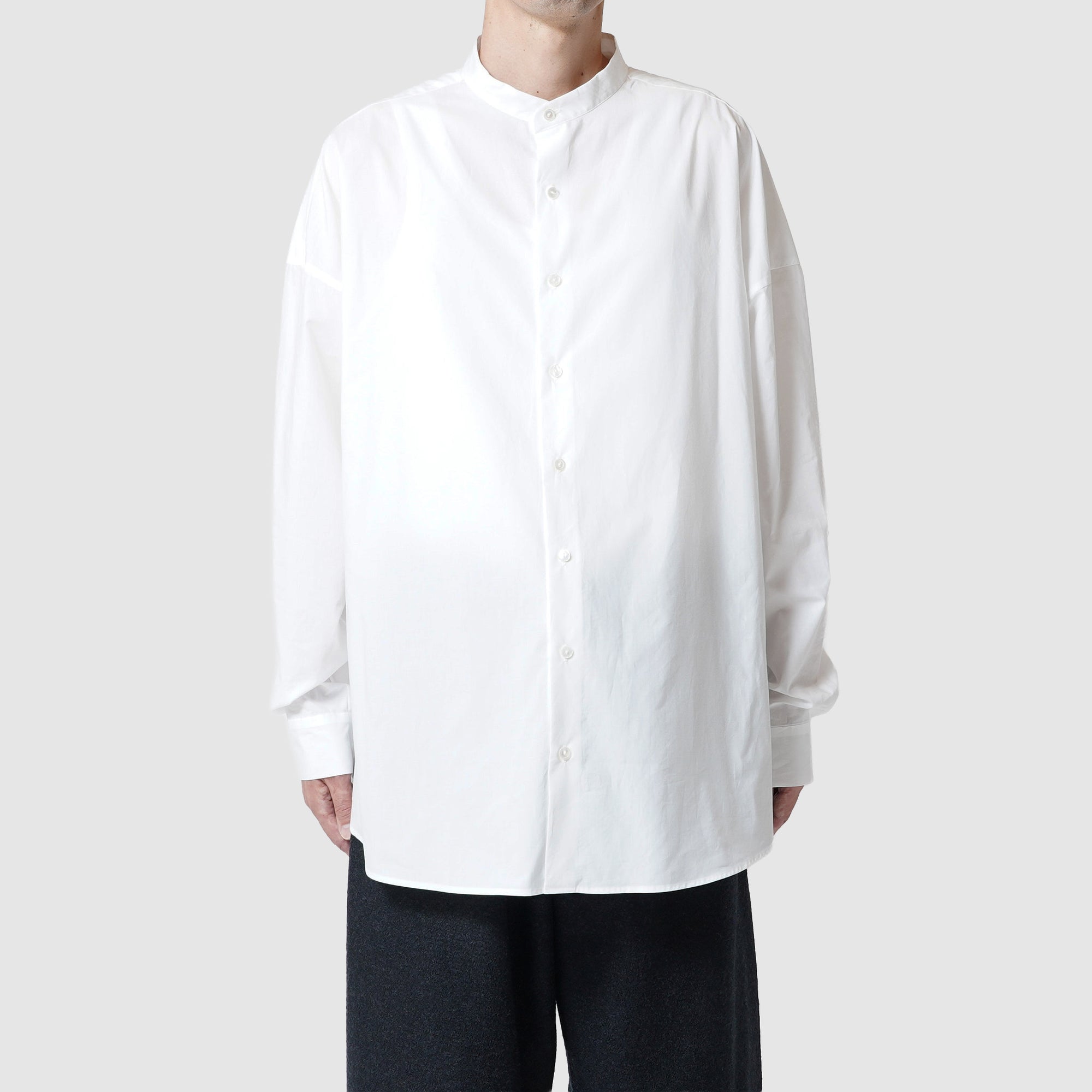 Band collar shirt