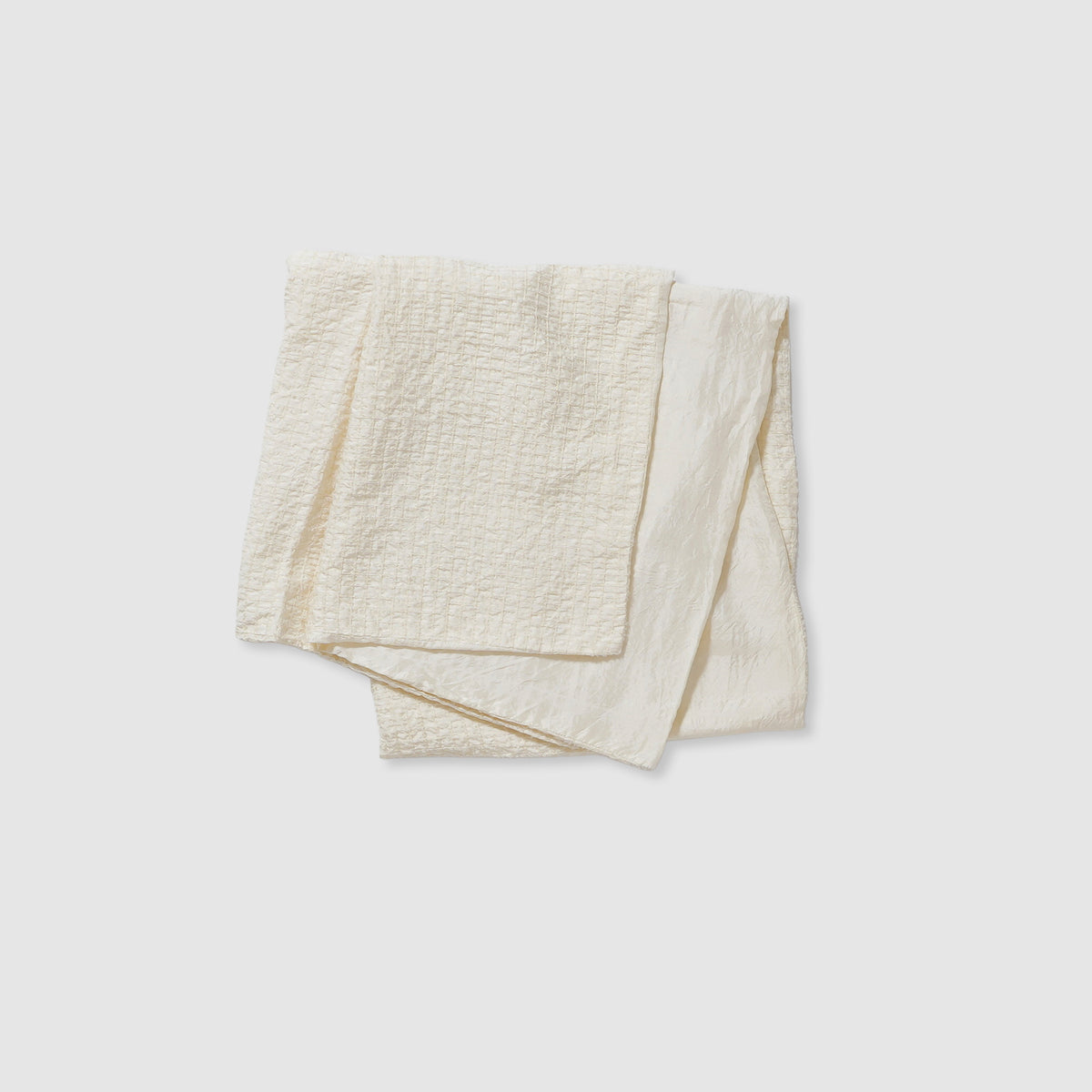 Silk shaggy check shawl