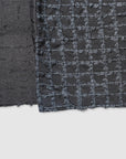 Silk shaggy check shawl