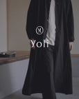 Cotton long simple coat / Pre-order